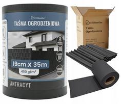 Tvoros juosta antracito spalvos 19x35 cm su UV apsauga, 25 segtukai, grafito atspalvis