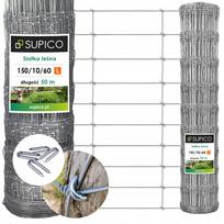 Tinklas tvorei FOREST NET, 150 cm, 50 m, cinkuotas, su 100 skobių, 150/10/60