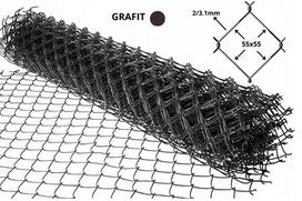 Tvoros tinklas 3,1 mm, 150 cm, 15 m, grafitinės spalvos, PVC danga, 5,5x5,5 cm