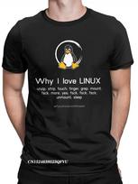 Men's Linux Tux Penguin T-Shirt - Premium Black Tee with Linux Logo & Command Line Code Design, Funny Tech Geek Shirt Suitable for Programmers, IT Pro S black