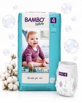 Sauskelės Bambo Nature, 7–14 kg, 48 vnt., kvėpuojančios, Premium