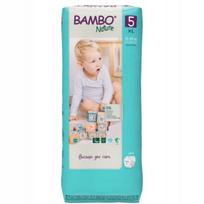 Sauskelnės Bambo Nature 5 Junior, 12–18 kg, 44 vnt., kvėpuojančios