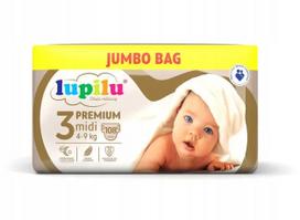 Sauskelnės Lupilu Premium, 3 dydis, 4–9 kg, 108 vnt.