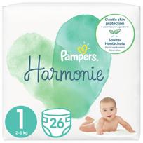Sauskelės Pampers Harmonie, 1 dydis, 2–5 kg, 26 vnt.