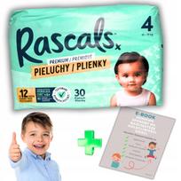 Sauskelnės Rascals, 4 dydis, 10–15 kg, 30 vnt.