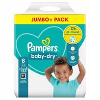 Sauskelės Pampers Active Baby Dry, 8 dydis, 52 vnt., didelė pakuotė