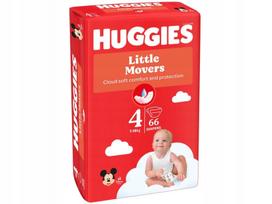 Sauskelnes HUGGIES Little Movers, 4 dydis, 7–18 kg, 66 vnt.