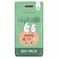 Sauskelnės MOOMIN BABY, ekologiškos, 4 dydis, 7–14 kg, 63 vnt.
