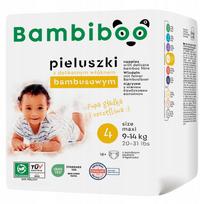Vaikiškos bambuko pluošto sauskelnės BAMBIBOO, dydis 4, 9–14 kg, 18 vnt.