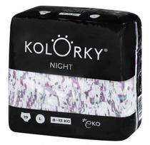 Sauskelnės Kolorky NIGHT L, 8–13 kg, 19 vnt., ekologiškos