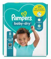 Sauskelnės PAMPERS BABY-DRY, 8 dydis (17+ kg), 27 vnt.