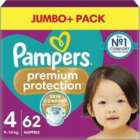 Sauskelnės Pampers Premium Care, 4 dydis, 62 vnt., 9–14 kg