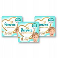 Sauskelnės Pampers Premium Care, dydis 6, 13-18 kg, 3x76 vnt.