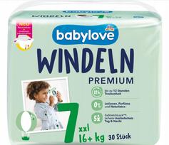 Sauskelnės Babylove XXL, 7 dydis, nuo 16 kg, 30 vnt.