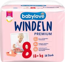 Sauskelnės Babylove PREMIUM XXL, 8 dydis, 18+ kg, 28 vnt.