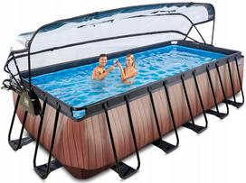 Baseinas su filtru, kopetėlėmis, stogeliu ir siurbliu, 540x250x110