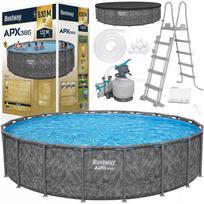 Baseinas Bestway 610 x 132 cm su kopetėlėmis ir filtru 561KE