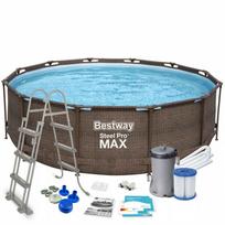 Lauko baseinas BESTWAY 366x100 cm su pompa ir kopetėlėmis