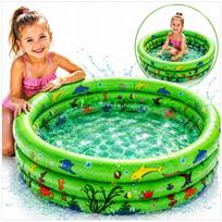 Vaikiškas pripučiamas baseinas GARDEN POOL, 100 cm, minkštas dugnas, žuvyčių raštas