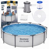 Baseinas Bestway 56408 su siurbliu, 305x76 cm, 4678 l, 8 viename