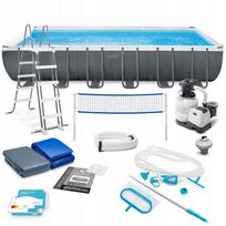 Lauko baseinas Intex 975x488x132 cm su chlorinatorium, 15 dalių rinkinys, 26378