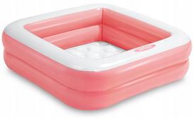 Pripučiamas baseinas vaikams INTEX 57100, 86x86x25 cm, rožinis