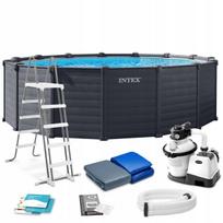 Sodo baseinas INTEX 478x124 cm, 26384, su smėlio filtru, 11 dalių rinkinys