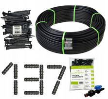Lašelinė laistymo sistema SET, 100 m žarna, 100 tvirtinimo kuoliukų, 137 priedai