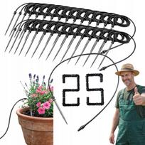 Mikrolaistymo lašelinės žarnos rinkinys, 70 cm, 25 antgaliai
