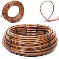 Lašelinė laistymo žarna su slėgio kompensacija, ruda, 16 mm, 33 cm, 100 m