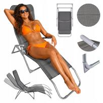 Sulankstoma sodo poilsio kėdė GARDEN LOUNGER, reguliuojama