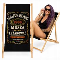 Medinė paplūdimio gultas su personalizacija, dovana, vintage stilius