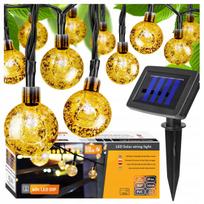 Saulės girlianda sodui, 5 m, 20 LED lemputių