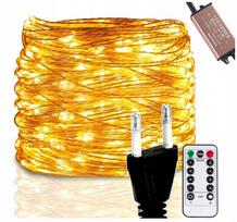 Lauko girlianda, 10 m, 100 LED, 230V, su pulteliu