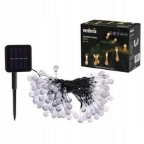 Saulės girlianda DROPS, 100 LED, 3000K, 6 val., terasai Galicia