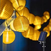 Lauko saulės girlianda su 20 LED rutuliukų