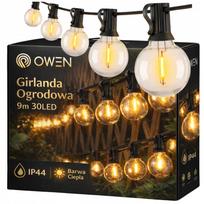 LED girlianda, 9 m, 32 lemputės, atspari vandeniui, lauko naudojimui