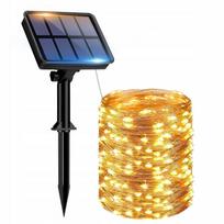 Saulės girlianda, 15 m, 150 LED lemputių, lauko dekoracija