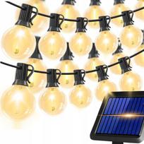 Saulės girlianda sodui, 20 LED kamuoliukų lemputių