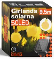 Saulės girlianda, 50 LED lempučių, 9 m, IP67, balkonui