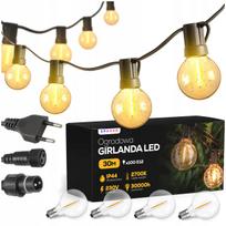 Lauko girlianda, 30 m, 100 LED, atspari vandeniui
