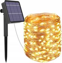 Saulės girlianda kiemui, 22 m, 200 LED