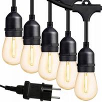 Lauko girlianda su LED lemputėmis, 15 m, terasa, sodas, su laidu