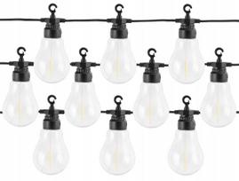 Lauko girlianda su 10 E27 LED lempučių, 5 m, GARDEN LIGHT