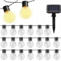 Saulės girlianda sodui, 6 m, 20 LED lempučių, IP44, lauko naudojimui