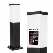 Lauko šviestuvas stulpelis LED E27, 45 cm, juodas, IP44