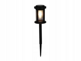 Saulės lempa sodui, juoda, 40 cm, su LED ir temstantiesiems jutikliu