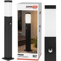 Lauko šviestuvas stulpelis 90 cm su E27 lizdu ir judesio jutikliu