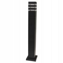 Lauko stovas lempai, 80 cm, juodas, atsparus vandeniui, E27 LED