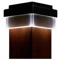 Saulės LED lempa stulpui 100x100 mm su akumuliatoriumi